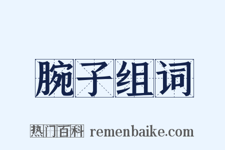 腕子组词是什么意思的图片